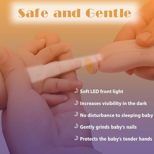 Baby Nail Trimmer Electric Nail File, 20 in 1 Safe Nail Filer Grinder Kit for Newborns and Kids