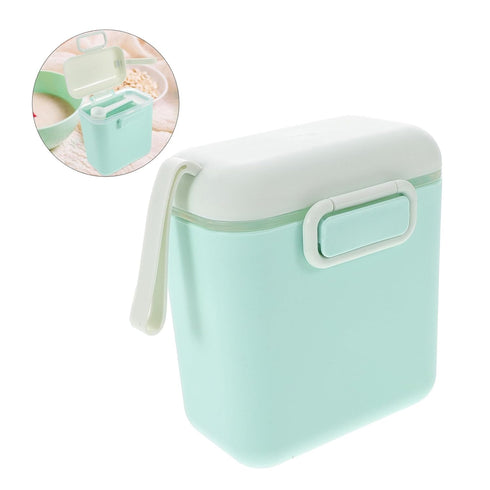 Portable Formula Container Capacity Travel Dispenser with Multi Compartment Design Lightweight Cork Material for Milk
