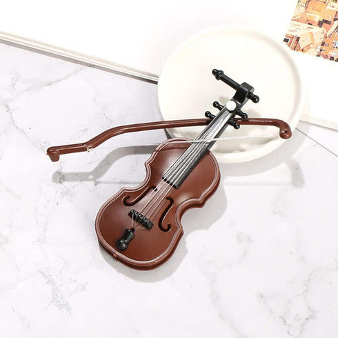 BESTOYARD 20 Sets Miniature Violin, Tiny Musical Instrument Model for Dollhouse Crafts