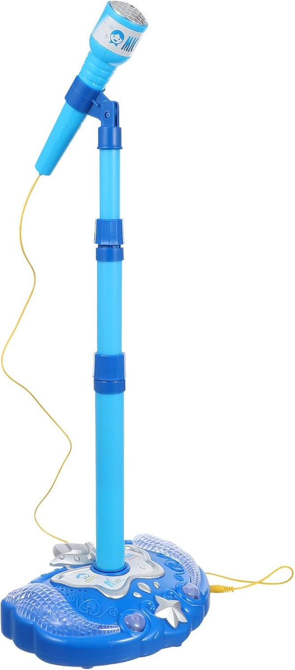 Toyvian Musical Toys Karaoke Machine for Kids with Adjustable Stand and Microphones,Music Sing