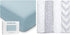 Muslin Fitted Crib Sheet and Muslin Swaddle Blankets Bundled by Comfy Cubs