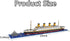 Titanic Ship Model Building Block Set, 3D Puzzle DIY Educational Toys, Mini Bricks Toy Micro Blocks, 1860PCS Gift