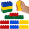 ArtCreativity Building Block Stress Relief Toys for Kids, Set of 12, Stacking Foam Squeeze Toys in 4 Colors