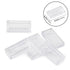Feleph Transparent Clear 1×2 Tile ×700 Parts and Pieces Flat Bricks, Bulk Building Blocks for Smooth Surface Wall Floor, Toy Accessories Compatible with Major Brands