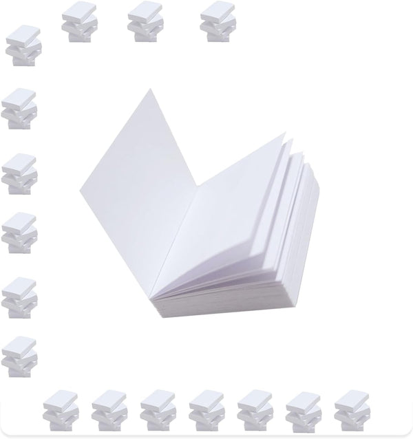 120 Pcs Miniatures Blank Books Dollhouse Book 1:12 Scale Mini Books Kit