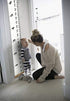79" 7.9" Mibote Baby Growth Height Chart Handing Ruler Wall Decor for Kids, Canvas Removable Height Growth Chart x