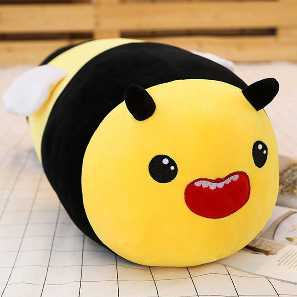 Bee Plush Pillow - Cute Soft Stuffed Animal Toy - 23.6" Hugging Pillow Gifts