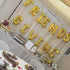 Friendsgiving Balloon Banner Decoration, Gold Foil Letter, 16 Inches Tall Thanksgiving Centerpiece, Fall Decor
