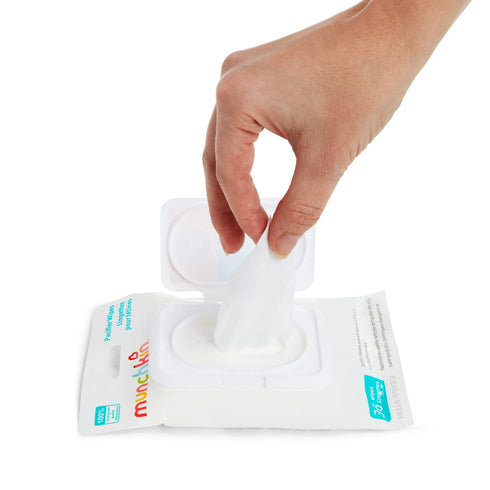 Hammer 1 Pack, 36 Munchkin Arm & Pacifier Wipes - Safely Cleans Breast Pump Parts and Feeding Essentials for Baby