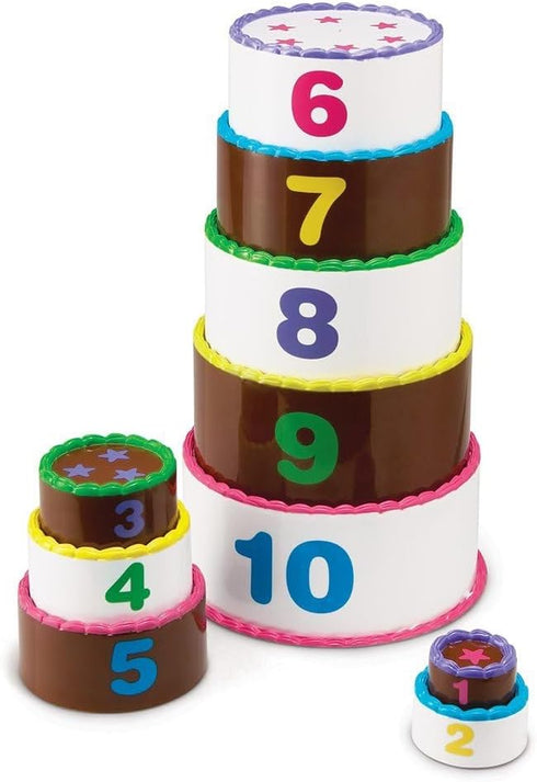 Count 10 18+ Counting Learning Resources Stack and Layer Cake - Pieces, Ages months Toddler Learning Toys, Early