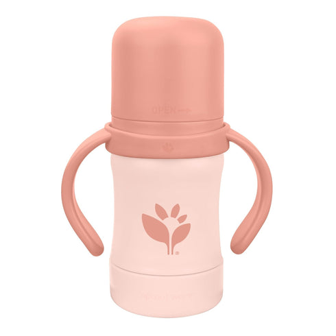 6oz., 6mo+, Green Sprouts Sprout Ware Sip & Straw Plant-plastic, Platinum-cured Silicone, Dishwasher Safe, Grows