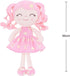 Gloveleya Baby Doll Girl Gift Soft Plush Princess Doll with Pink Star Dress, Snuggly First Baby Doll for Girls, Stuffed