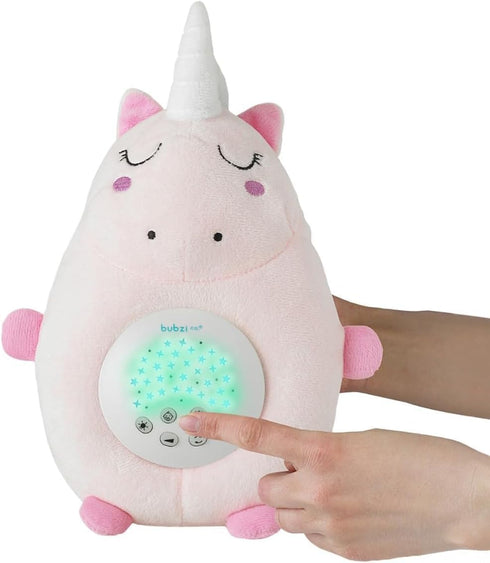 Bubzi Co Sound Machine, Portable Unicorn Soother & Night Light Projector, Comforting