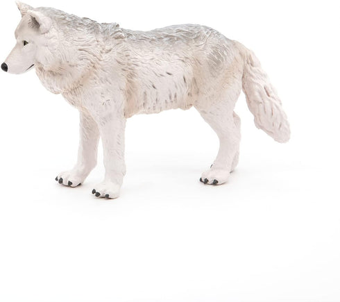 Papo Hand-Painted Figurine - Wild Animal Kingdom - Polar Wolf -50195 - Collectible for Children from 3 Years Old