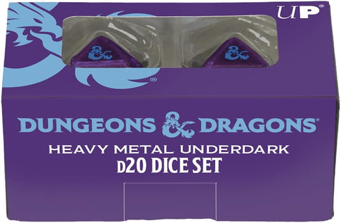 Ultra PRO - 2 D20 Underdark Dice Set for Phandelver: The Shattered Obelisk, Polyhedral Dice for D&D RPG