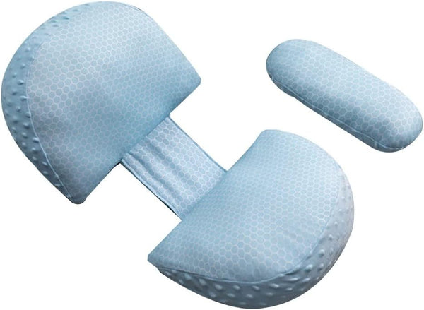BIENKA Pregnancy Pillow U-Shaped Maternity Pillow in Ice Silk with Adjustable Width for