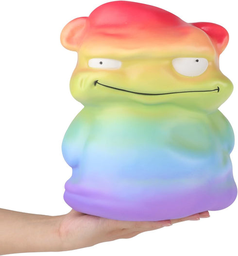 9.9inches Anboor Jumbo Squishies Rainbow Monster Toy Kawaii Gaint Soft Animal Toy Slow Rising Scented Squishys Stress