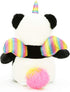 Pandacorn Cute Panda Bear Stuffed Animal - Plush Unicorn Teddy Toy with Rainbow Wings for Kids