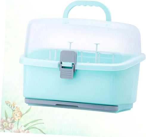 Portable Green Milk Bottle Storage Case - Organizer for Home and Travel
