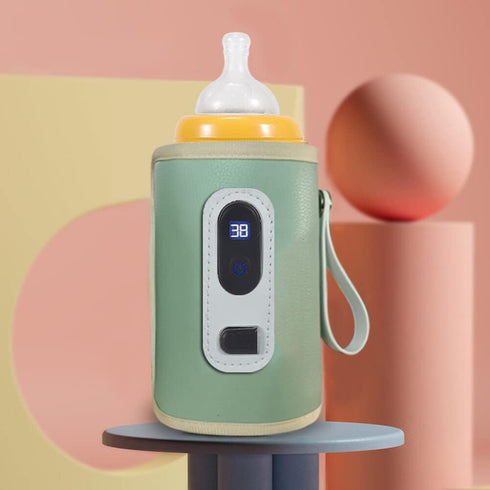 USB Portable Milk Heat Keeper, Fast Bottle Warmer for Travel on The Go Bottle Warmer with USB Cables, Gentle Warmth
