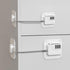 Refrigerator Lock (2 Pack), Heavy Duty Combination Fridge Lock for Cabinets, Windows, Drawers, Child Safety