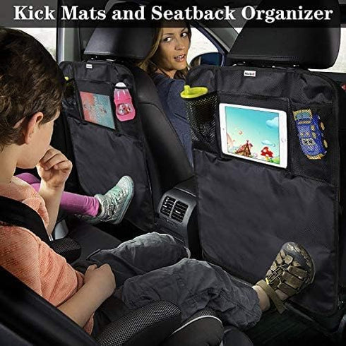 '-1pc) Meolsaek Kick Mats Back Seat Protector, Waterproof Oxford Seat Back Protector, Car Seat Back Protector for Kids