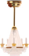 LUOZZY Dollhouse Chandelier Lights - Miniature Led Chandeliers for Dollhouse
