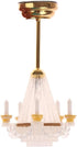 LUOZZY Dollhouse Chandelier Lights - Miniature Led Chandeliers for Dollhouse
