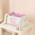 INough Pink Basket Elephant Storage Bins for Kids, Collapsible Storage Basket for Toys and Clothes, Medium