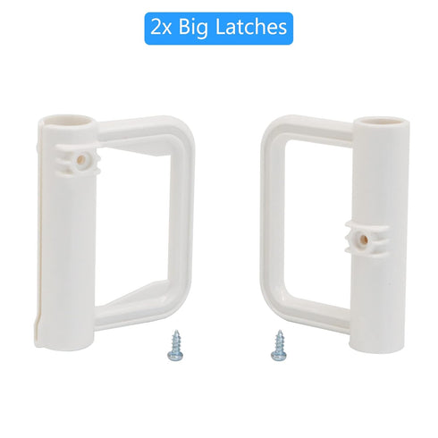 WOMHOM Retractable Baby Gates Replacement Parts Kit (White) - Extra Wide Baby Gate Full Set with Wall Mounting