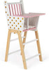 Janod Candy Chic Highchair - Wooden Baby Doll Chair - J05888 - Ages 3+