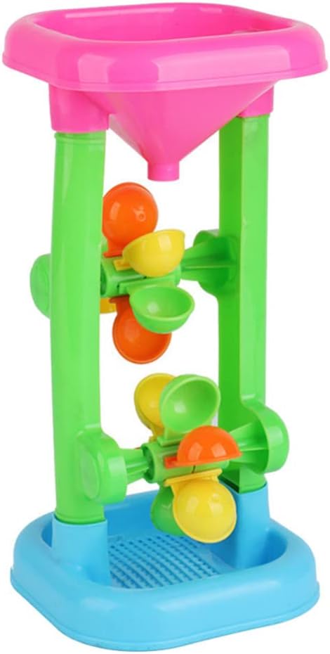 Alipis Sand Wheel Beach Toy - Water Sifting Funnel and Hourglass Toy for Summer Beach Fun
