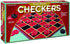 Family Classics Checkers by Pressman -- With Folding Board and Interlocking Checkers