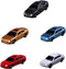 5PCS 1:100 HO Scale Model LED Lighted Car with 12V Front and