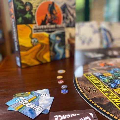 Adventure Trek Board Game - New Strategy Game for 2-5 Players, Bike, Paddle, Trek, Climb, Fun for Family