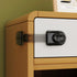 EUDEMON Child Safety Locks 3 Pack, Multi Use Strap Locks for Drawers, Fridges, Toilets, Easy to Install (Clear-Black)
