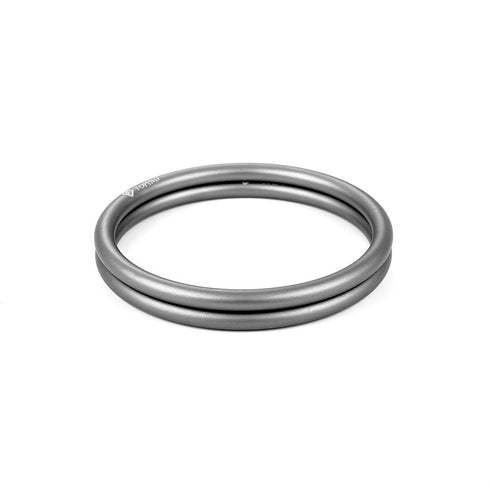 TOPIND 3" Large Size Aluminium Baby Sling Rings, 2 pcs for Baby Carriers & Slings (Grey)