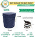 Toy Storage Basket and Play Mat, Collapsible XL Canvas Bag for Kids