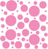Set of 100 Pink Vinyl Wall Decals - Assorted Polka Dots Stickers for Nursery, Kids Room, Bathroom Decor