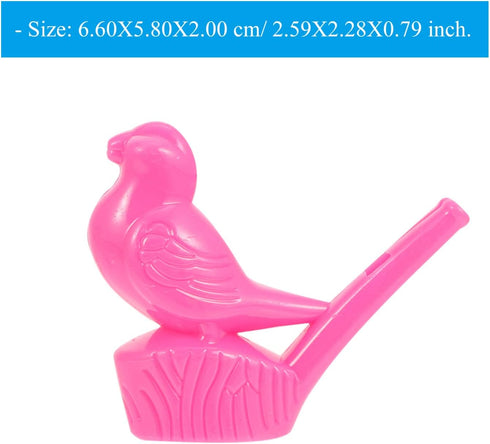 Toddmomy Plastic Whistle, 16Pcs Water Bird Whistle Party Whistles Musical Instrument Toy Noisemaker for Kids
