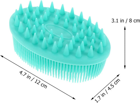 Baby Silicone Body Bath Brush Cradle Cap Brush Soft Hair Massage Brush Hair Scalp Massager for Newborns Toddlers Kids Shower