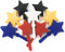 Funiverse Bulk 20 Pack Star Shaped Hand Clappers - Multicolor Team Spirit
