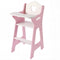 PHOKID Doll High Chair for Pretend Play - Wooden Doll Furniture with Safety