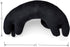 Furvana 20" U-Shaped Cat Plush Pillow, Cute Plushies, - Ultrasoft Cat Stuffed Animal, Birtday Gift (Black)