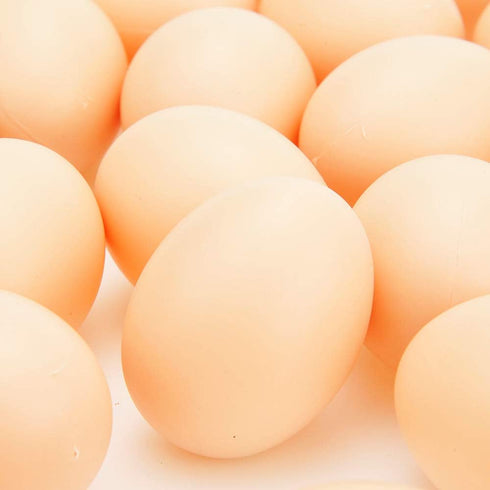 30 PowerTRC Pcs Plastic Eggs Toys, Toy Food DIY Easter Eggs, Real-Life Size Faux Pretend Play Food Play Kitchen