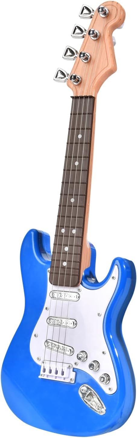 Huang Cheng Toys 16inch Mini Guitar Toy for Kids and Beginners, Electric Guitar with Strap for Toddlers and Boys