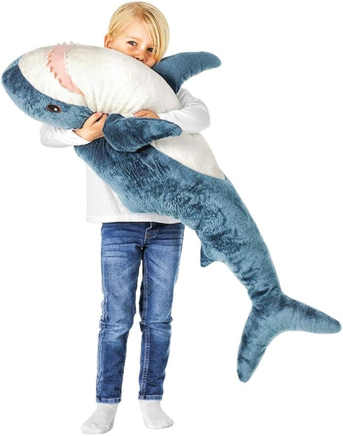 XIYUAN 39.3-Inch SharkPlush Toy Giant SharkStuffed Animal Soft SharkPillow Cushion Shark Plush Pillow