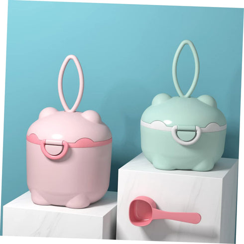 Compact Travel Milk Powder Dispenser for Boys and Girls - Safe Feeding Container