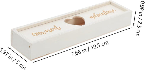 Elegant Wooden Pregnancy Test Holder Box for Baby Shower Keepsakes