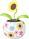 Sunflower Solar Dancing Flower Insect for Car Decoration, Cute Solar Power Flip Flap Swing Dancing Flower, 1 Pc